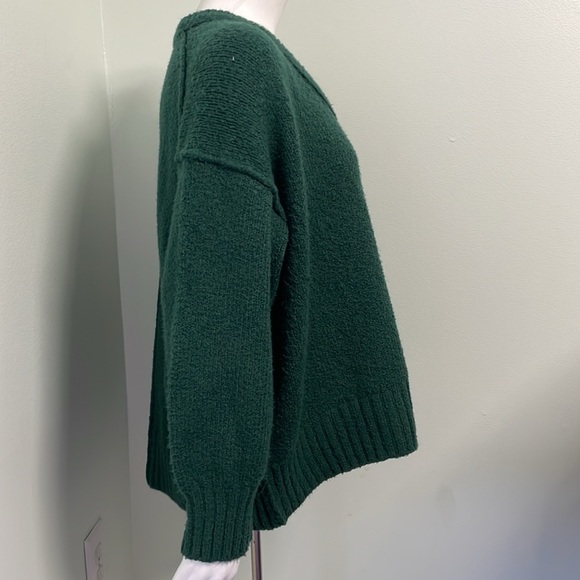 Free People brookside tunic pine needle green sweater XS - Picture 8 of 12